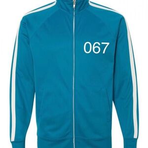 Lightweight Blue and White Shirt Jacket with Stripes